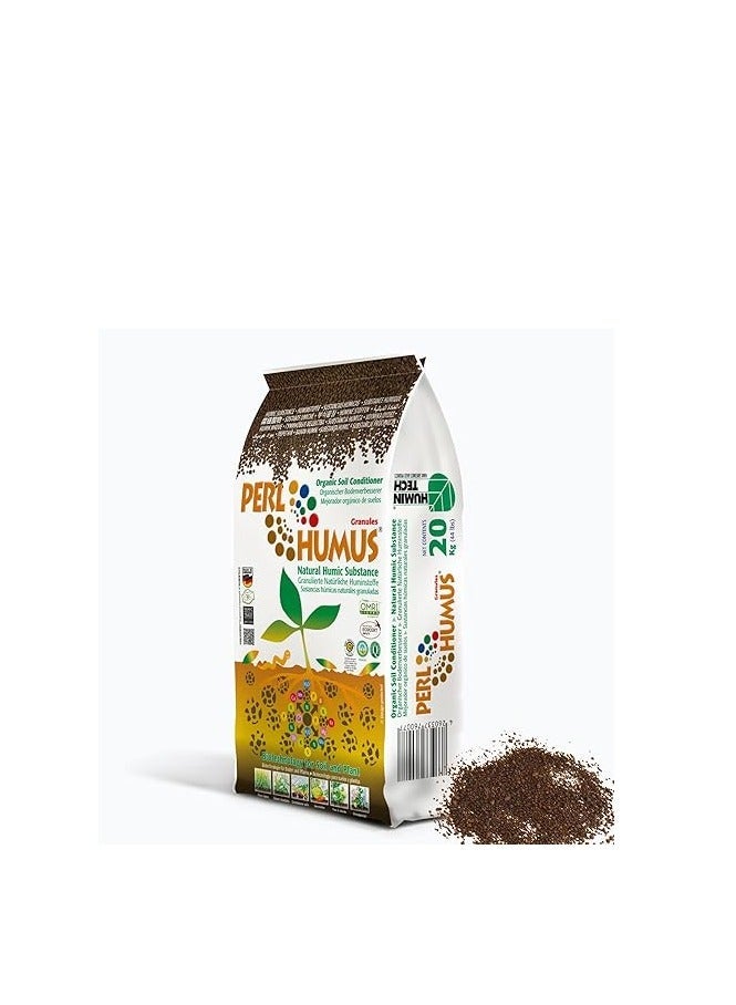 Perl HumusÂ® Granules | Natural Humic Substance Organic Soil Conditioner/Granulated Humic Acid/Organic fertilizer/Made in Germany/ 4kg