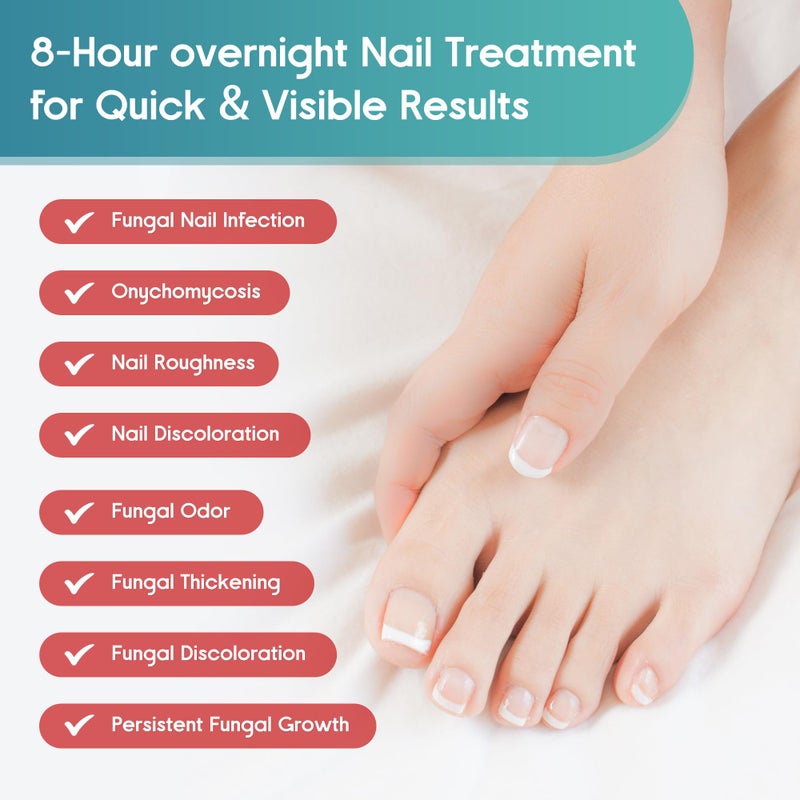 DR.RAPID Fungal Nail Patches, Toenail Fungus Treatment Extra Strength - 20 Fungal Nail Patches for Toe Nail Fungus Treatments, 8-Hour Nighttime Nail Fungus Patches for Nail Fungus Treatment - Image 4