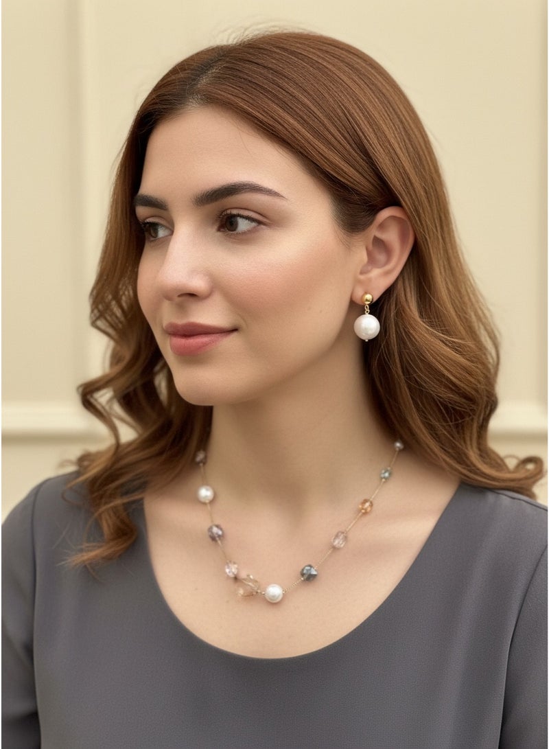 Pretty Precious Cubic Zirconia Mala Necklace for Women | Elegant CZ Beaded Long Necklace | Sparkling Fashion Jewellery for Parties & Special Occasions - Image 2