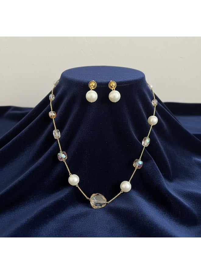 Pretty Precious Cubic Zirconia Mala Necklace for Women | Elegant CZ Beaded Long Necklace | Sparkling Fashion Jewellery for Parties & Special Occasions - Image 1