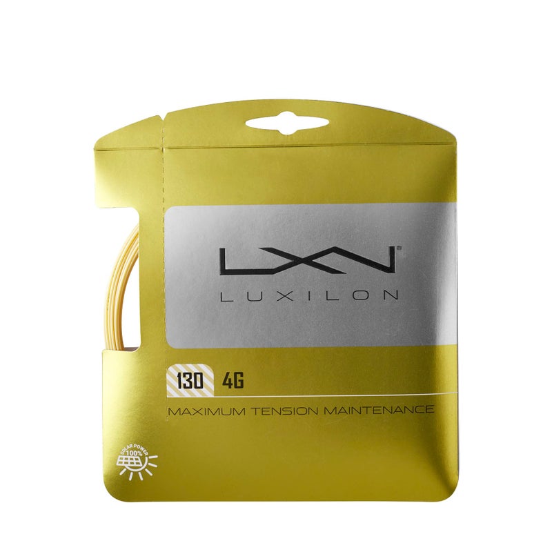 Luxilon 4G 130 Tennis String - Set, Gold - Image 1