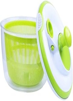 Generic Quick Drying Rotatable Salad Strainer - Quick BPA Free Design, Draining Lettuce and Vegetables - Large Capacity 4.5 Quart Dishwasher Safe 