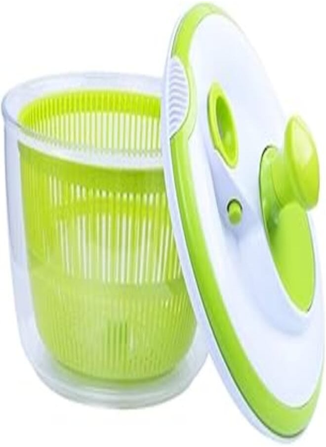 Generic Quick Drying Rotatable Salad Strainer - Quick BPA Free Design, Draining Lettuce and Vegetables - Large Capacity 4.5 Quart Dishwasher Safe 