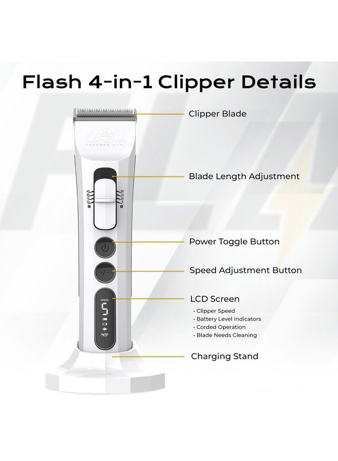Kenchii Flash Digital Cordless Clipper Black - Image 2