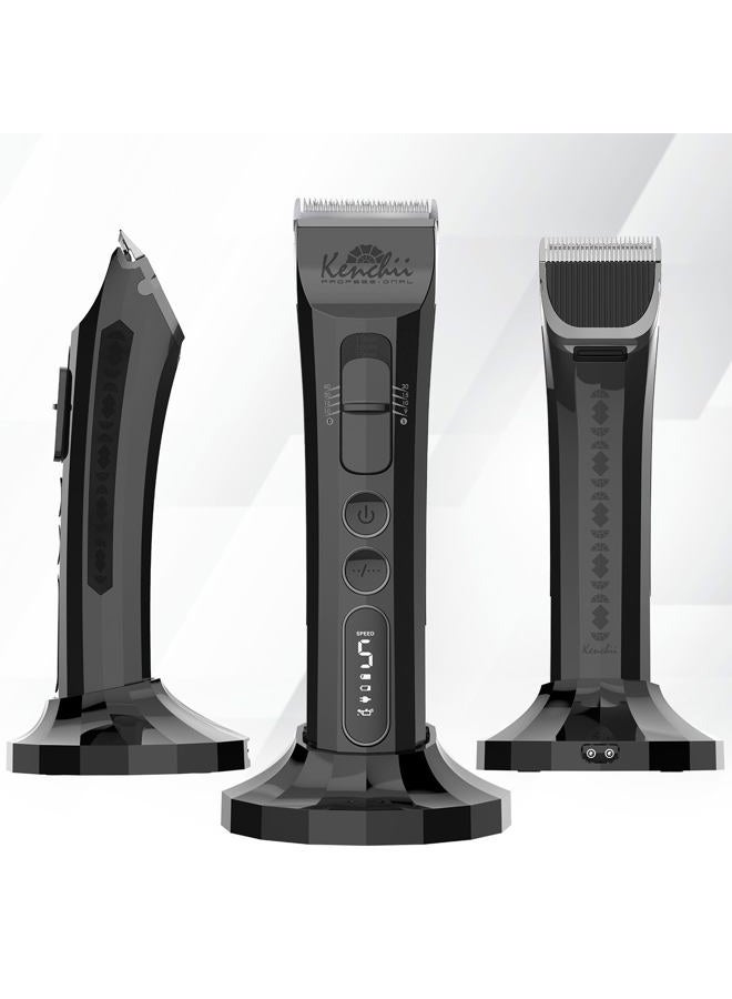 Kenchii Flash Digital Cordless Clipper Black - Image 1