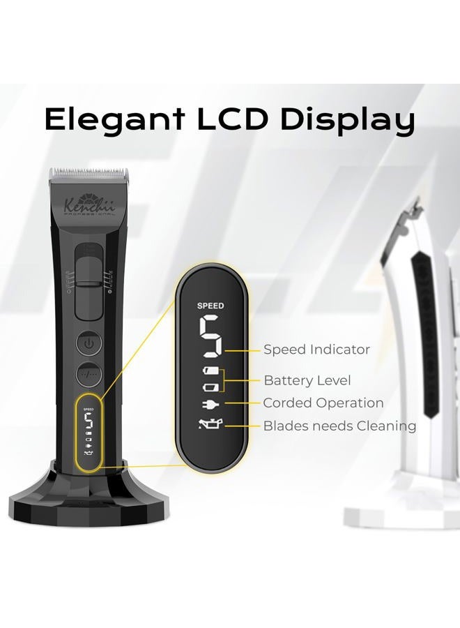 Kenchii Flash Digital Cordless Clipper Black - Image 5