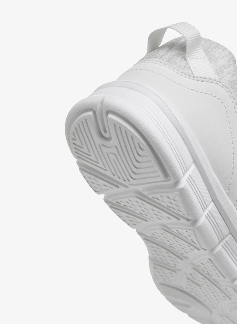 kangaROOS WHITE Women's Logo Embroidered Sports Shoes with Lace-Up Closure for Women | Best Price UAE