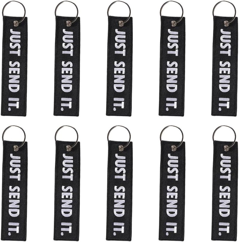 Practical Embroidery Car Keychain Sturdy Polyester Portable Designs for Multipurpose Use - Image 3