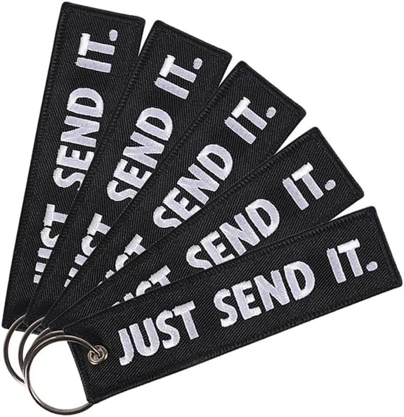 Practical Embroidery Car Keychain Sturdy Polyester Portable Designs for Multipurpose Use - Image 4
