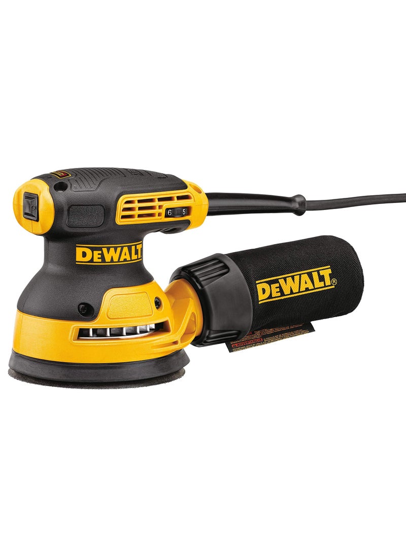 Random Orbit Sander 125Mm Variable Speed 3.0 Amp Corded 12000 Opm Dwe6423