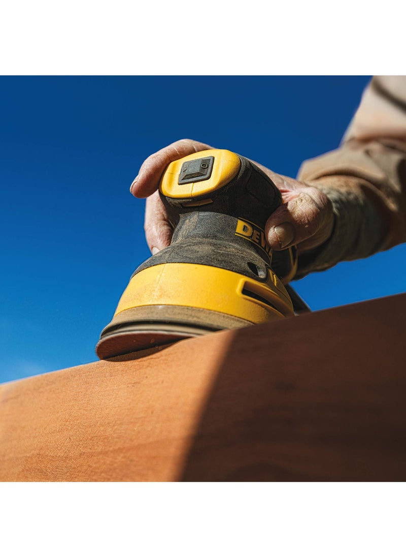 Random Orbit Sander 125Mm Variable Speed 3.0 Amp Corded 12000 Opm Dwe6423