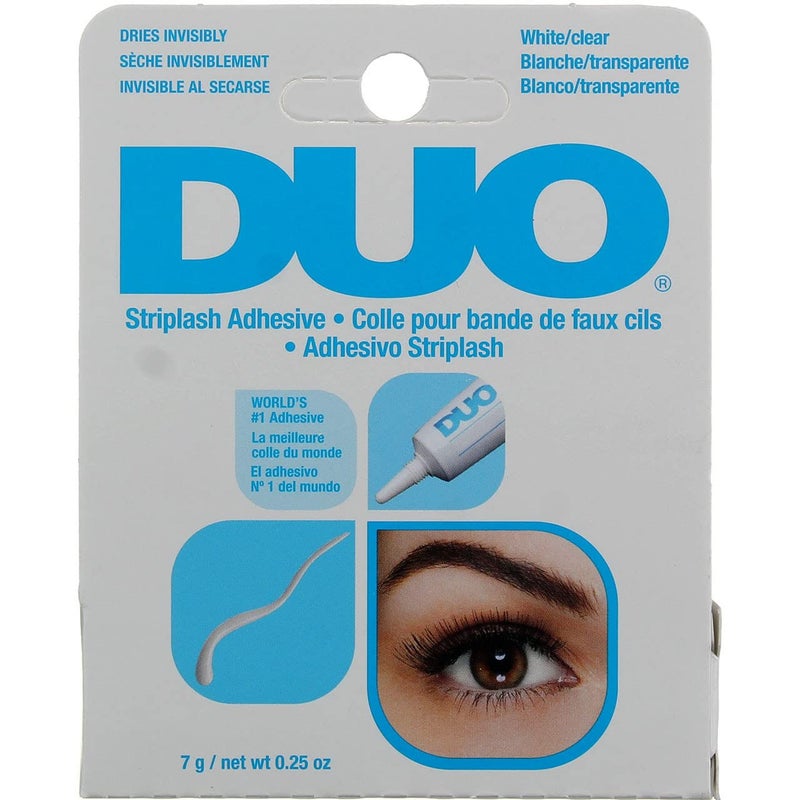 Duo Eyelash Striplash Adhesive WhiteClear 025 Ounce 6 Pieces 7ml