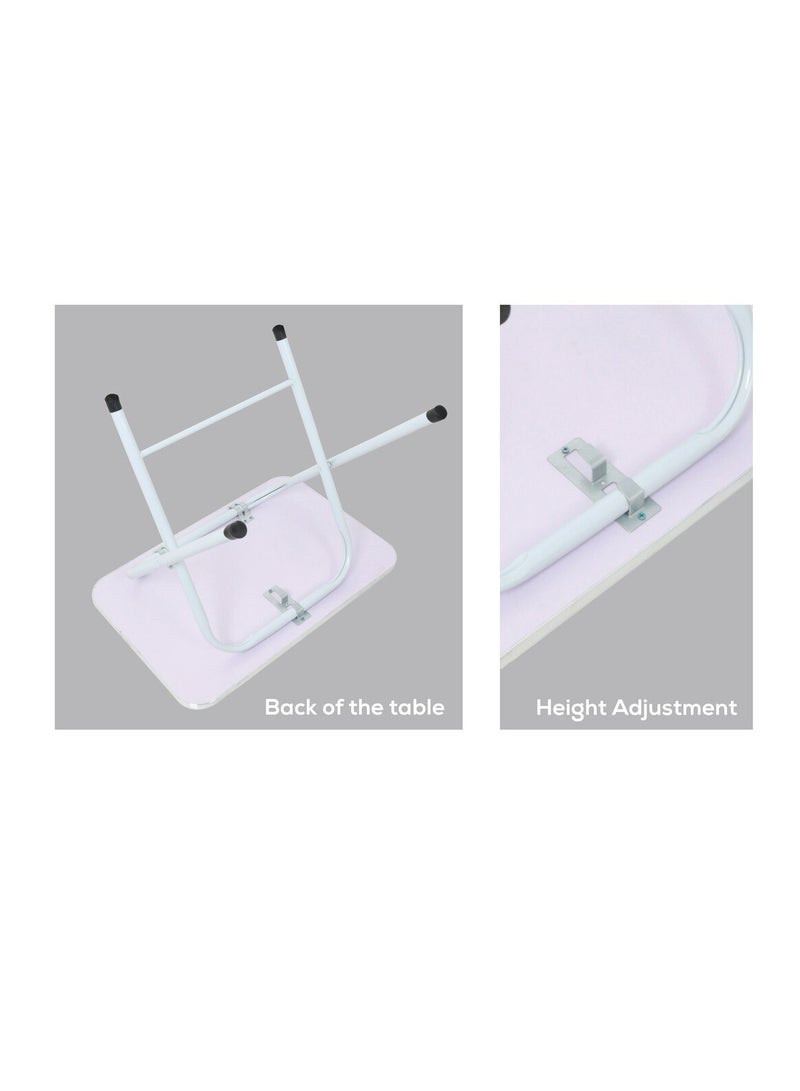 ام جي اي طقم طاولة وكرسي تعليمي للأطفال من إم جي إيه إل أو إل قابل للطي متعدد الأغراض بمسند بوليستر فولاذي - Image 3