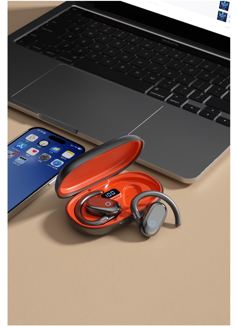 Generic New ear hanging earphones are painless and non bone conduction Bluetooth earphones with long battery life  - Image 2