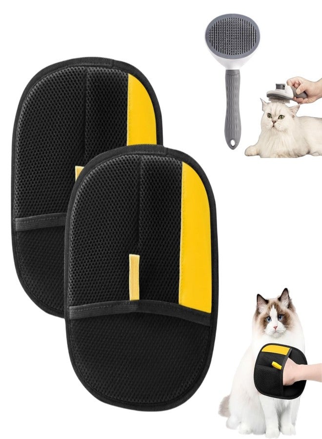 CLPCLP Pet Hair Removal Glove for Cats & Dogs, 2Pcs Newly Upgraded Electrostatic Pet Hair Remover Gloves, Reusable Magic Brush Pet Hair，Pet Hair Remover for Laundry, Sofas，Carpets，Clothing - Image 1
