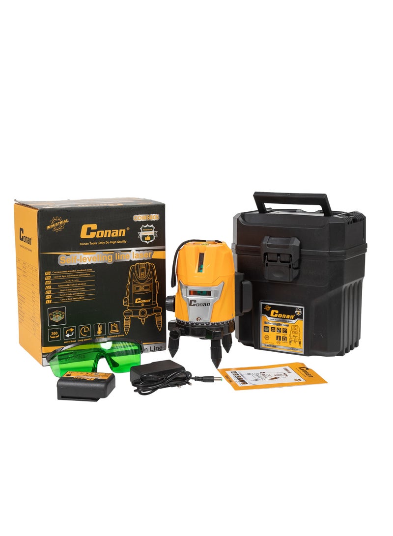 كونان ميزان ليزري متعدد الخطوط من Conan – دقة عالية، بطارية قوية 2400mAh، مدى حتى 20 متر، ذاتي التسوية - Image 2