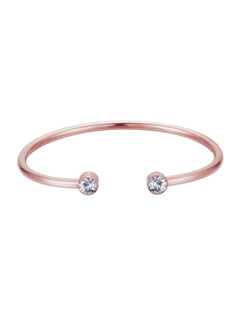 زنك سوار زينك النسائي المصنوع من الستانلس ستيل باللون الوردي الذهبي | ZFBG001RGC - Image 2