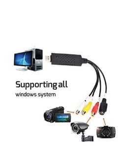 Ntech NTECH USB 2.0 Audio Video Capture Card, RCA to USB Converter Adapter VHS/VCR/USB/TV/Hi8/Game S Video to Digital DVD Converter, Support Vista/XP/Mac/OS/Windows 10/8.1/8/7) - Black  - Image 3
