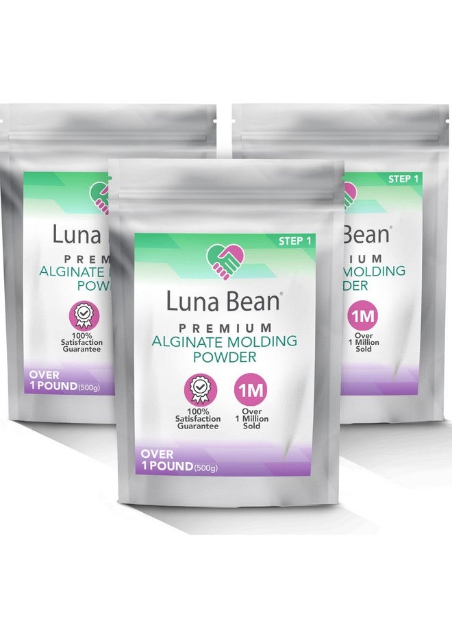 Casting Keepsakes Luna Bean Alginate Molding Powder Refill for Hand Casting Kit - Non-Toxic - Over 3 lb (1,500g) - for Anniversaries, Birthdays, Family Activities - Hand Casting Kit Couples - Image 1