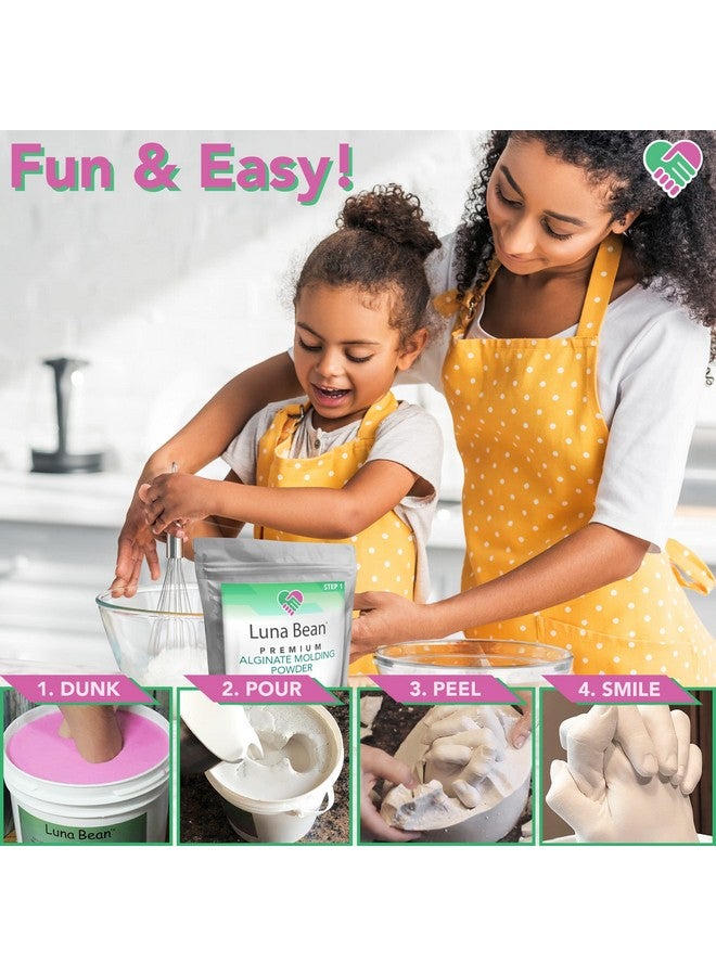 Casting Keepsakes Luna Bean Alginate Molding Powder Refill for Hand Casting Kit - Non-Toxic - Over 3 lb (1,500g) - for Anniversaries, Birthdays, Family Activities - Hand Casting Kit Couples - Image 5