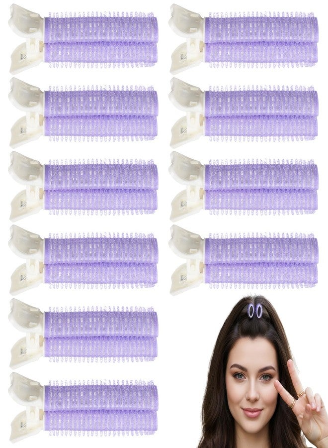 Elegaperma 10pcs Volumizing Hair Clips,Root Volume Roller Clips,Volume Hair Clip for Roots,Creating See-Through Bang,Bangs Curler DIY Hairs,Root Lifting Tool,Lightweight and Portable,Purple - Image 1