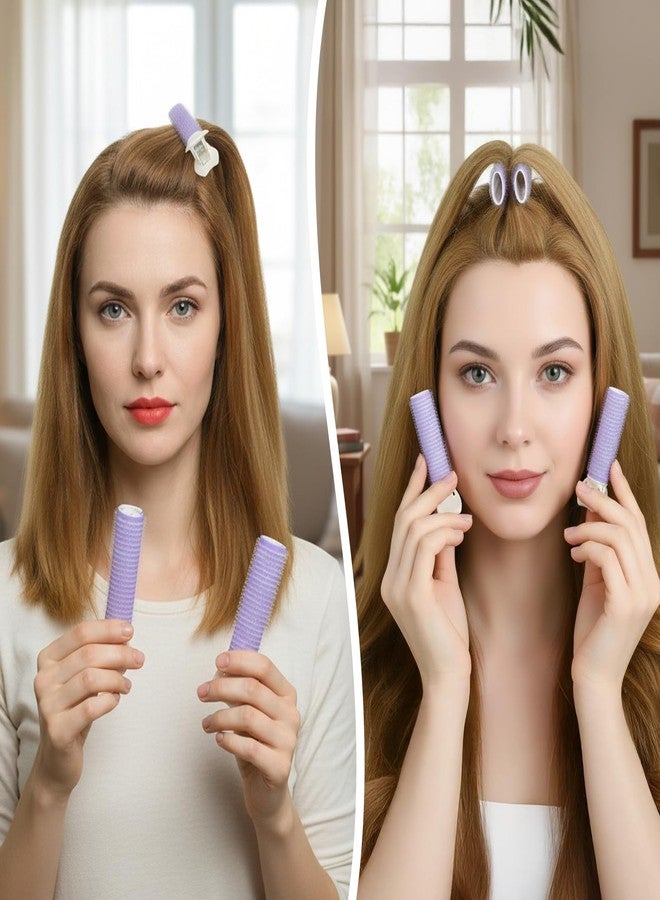 Elegaperma 10pcs Volumizing Hair Clips,Root Volume Roller Clips,Volume Hair Clip for Roots,Creating See-Through Bang,Bangs Curler DIY Hairs,Root Lifting Tool,Lightweight and Portable,Purple - Image 5
