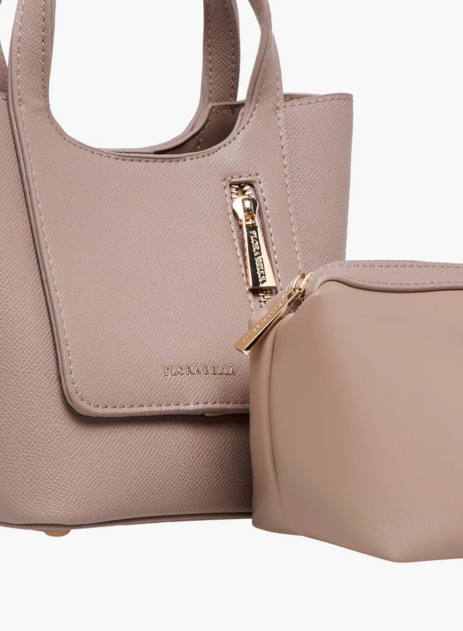 فلورا بيلا من شو إكسبرس Solid Tote Bag with Detachable Strap and Pouch