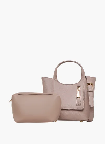 فلورا بيلا من شو إكسبرس Solid Tote Bag with Detachable Strap and Pouch