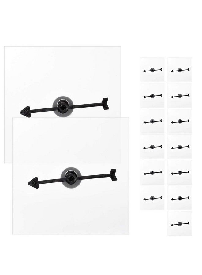 Hotusi Game Spinner Transparent Spinners Dry Erase Math Game Spinner with Rotating Arrow for Party Games and Teaching (15Pack) - Image 1