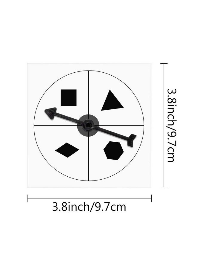 Hotusi Game Spinner Transparent Spinners Dry Erase Math Game Spinner with Rotating Arrow for Party Games and Teaching (15Pack) - Image 2