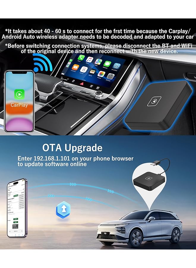 Generic Wireless Carplay Adapter For Oem Wired Carplay To Wireless Connection Plug And Play Dongle,Keep Original Control 5Ghz Wifi Low Latency  - Image 2