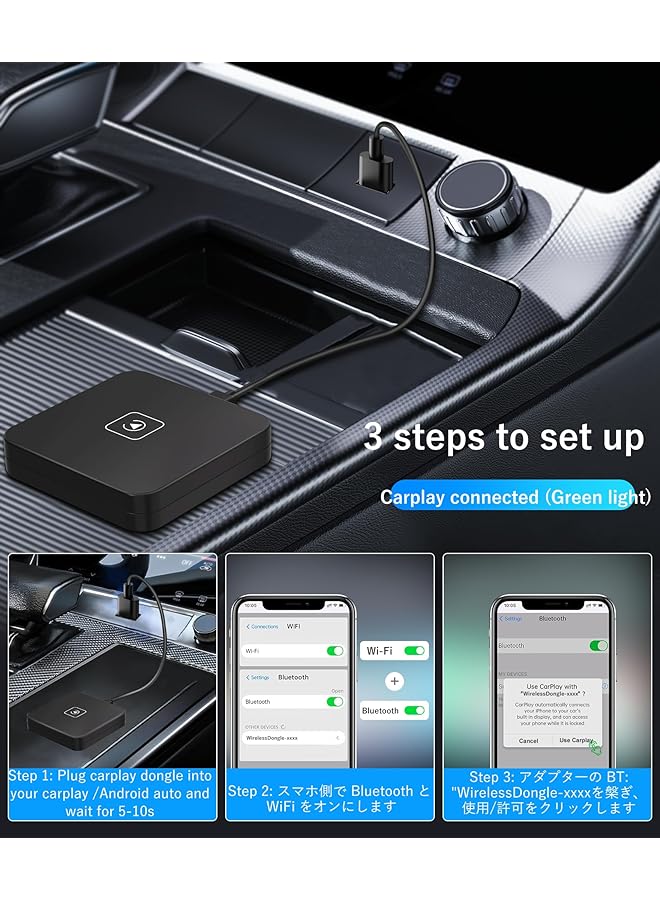 Generic Wireless Carplay Adapter For Oem Wired Carplay To Wireless Connection Plug And Play Dongle,Keep Original Control 5Ghz Wifi Low Latency  - Image 4