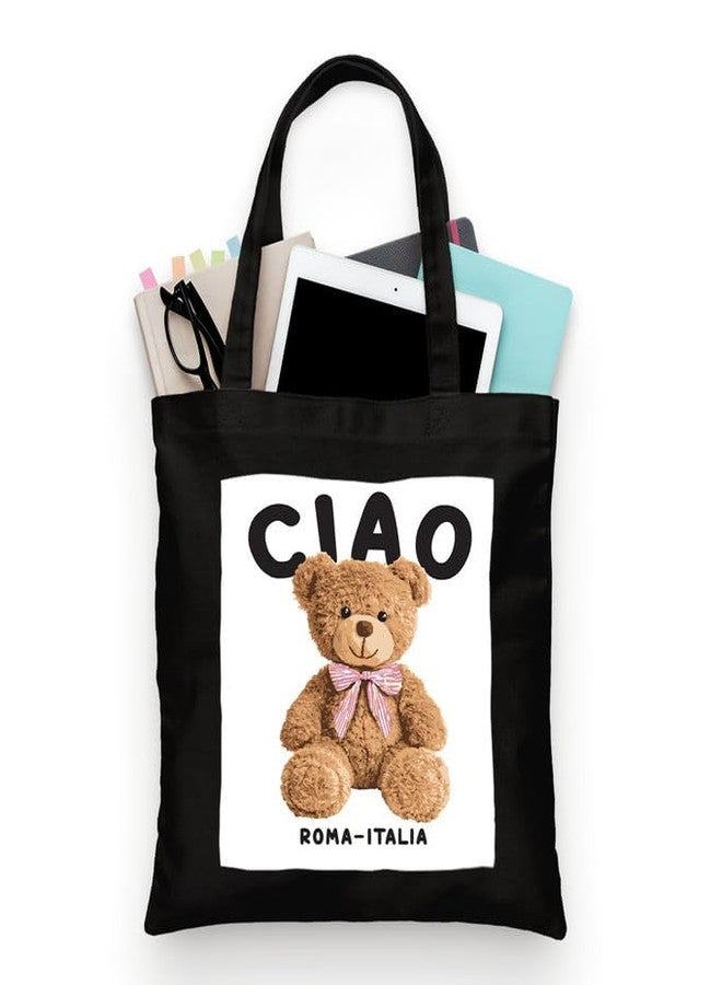 PrintingZone Canvas Tote Bag for Women with Zip and Inner Pocket for Shopping, Office, Travel and Daily Use(BTB-79)(BTB-79) - Image 1