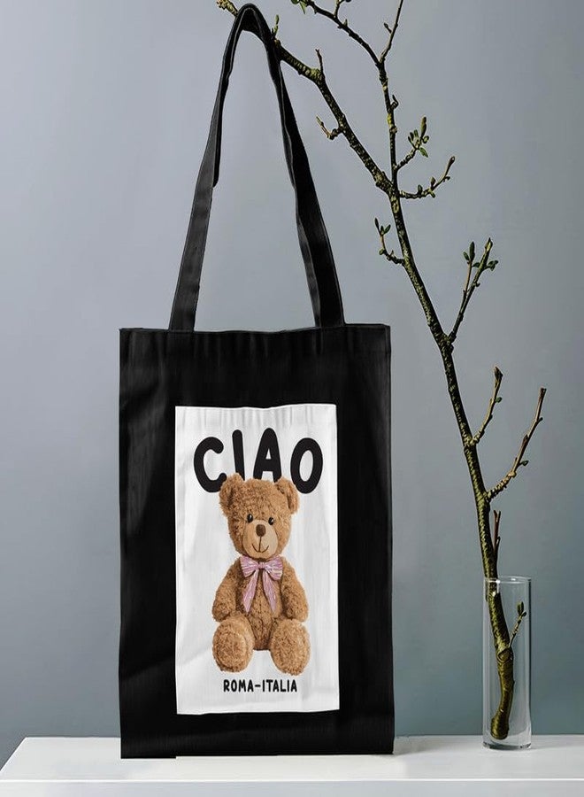 PrintingZone Canvas Tote Bag for Women with Zip and Inner Pocket for Shopping, Office, Travel and Daily Use(BTB-79)(BTB-79) - Image 2