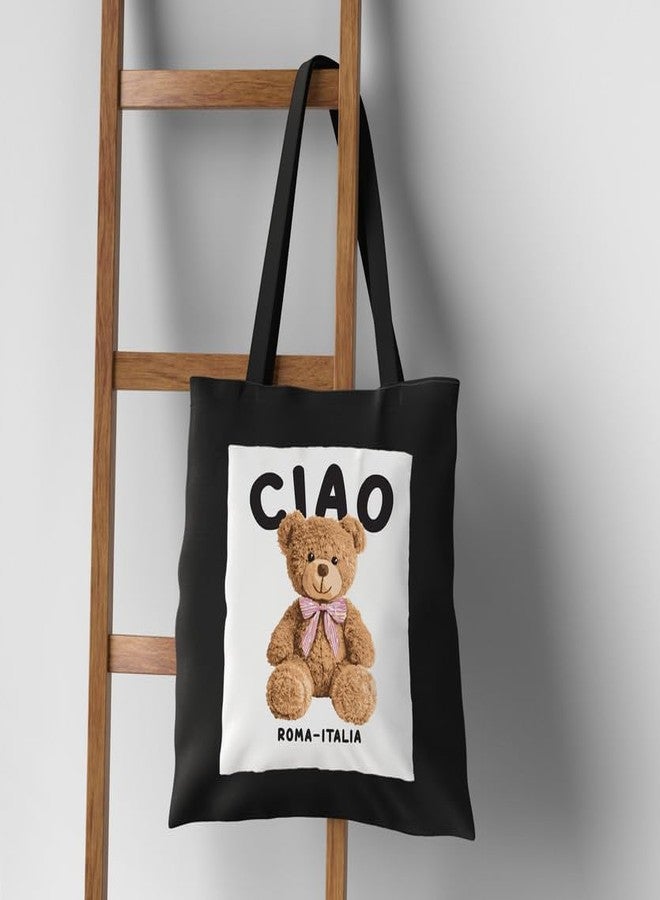 PrintingZone Canvas Tote Bag for Women with Zip and Inner Pocket for Shopping, Office, Travel and Daily Use(BTB-79)(BTB-79) - Image 4