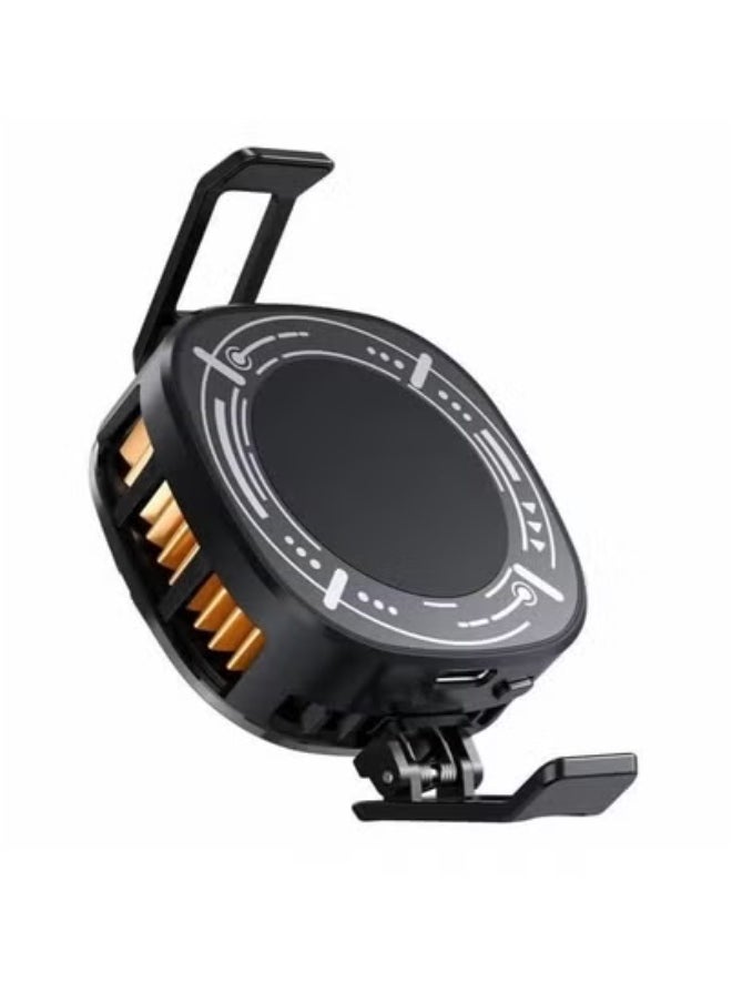 Memo CX06 Magnetic Phone Cooler Fan with Colorful RGB Lights – Ultra-Quiet Portable Air Cooler for Gaming, Streaming & Charging – Fast Cooling Radiator Using Advanced Semiconductor Technology – Snap-On Magnetic Mount Compatible with iPhone, Android & All Smartphones – Effective Heat Control and Battery Protection Mobile Radiator  - Image 4