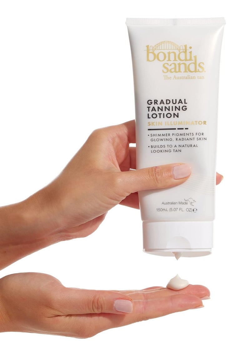 BONDI SANDS Gradual Tanning Lotion Skin Illuminator 150mL Gradual Tan Suitable for Sensitive Skin Vegan Cruelty Free 150ml 5 07 Fl Oz - Image 3