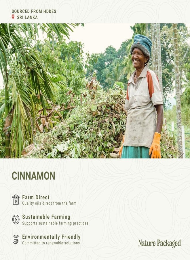 Nature Packaged Cinnamon Essential Oil - Direct from Sri Lankan Essential Oils - 100% Pure - Natural Aceite de Canela for Aromatherapy & Wellness - Premium Grade - 15ml - Image 3
