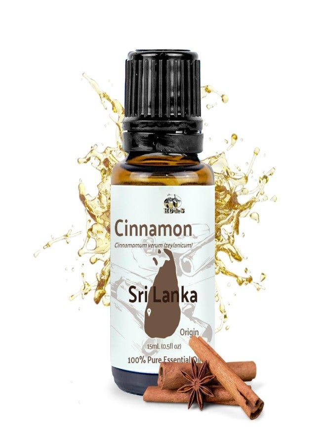 Nature Packaged Cinnamon Essential Oil - Direct from Sri Lankan Essential Oils - 100% Pure - Natural Aceite de Canela for Aromatherapy & Wellness - Premium Grade - 15ml - Image 1