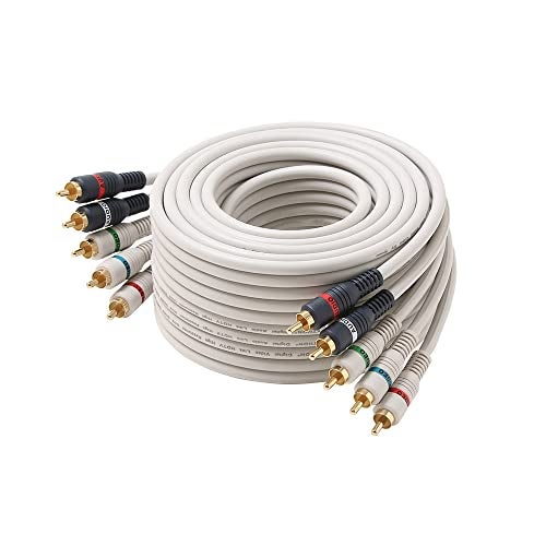 STEREN Component Video Cable - 12 Ft RCA Cable - DVD Cables to Connect to The TV - Component Cables - 5 RCA Cable - RCA to Component - 5 RCA Component Video and Audio Cable - 3.6 Meters 254-612IV - Image 1
