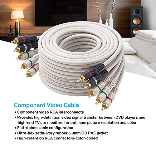 STEREN Component Video Cable - 12 Ft RCA Cable - DVD Cables to Connect to The TV - Component Cables - 5 RCA Cable - RCA to Component - 5 RCA Component Video and Audio Cable - 3.6 Meters 254-612IV - Image 4