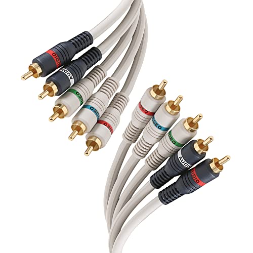 STEREN Component Video Cable - 12 Ft RCA Cable - DVD Cables to Connect to The TV - Component Cables - 5 RCA Cable - RCA to Component - 5 RCA Component Video and Audio Cable - 3.6 Meters 254-612IV - Image 3