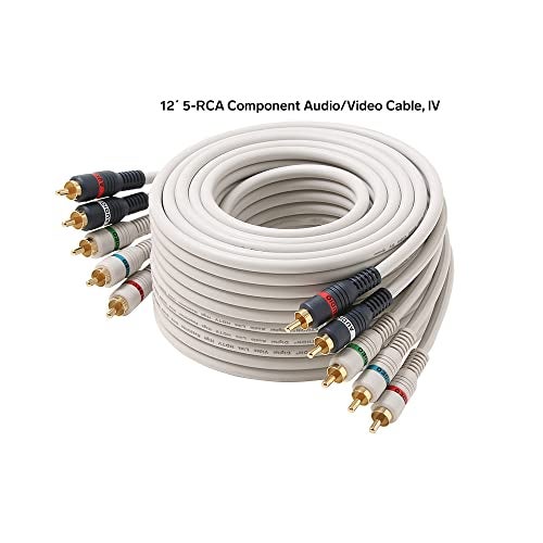 STEREN Component Video Cable - 12 Ft RCA Cable - DVD Cables to Connect to The TV - Component Cables - 5 RCA Cable - RCA to Component - 5 RCA Component Video and Audio Cable - 3.6 Meters 254-612IV - Image 2