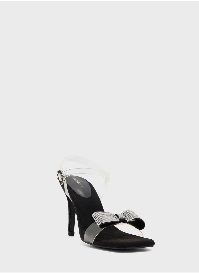 منبور Open Toe Strap High Heel Sandals