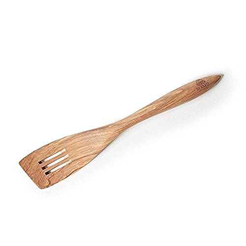 Berard French Olive Wood 12-1/2-Inch Handcrafted Slotted Wood Spatula, Terra Collection - Image 4