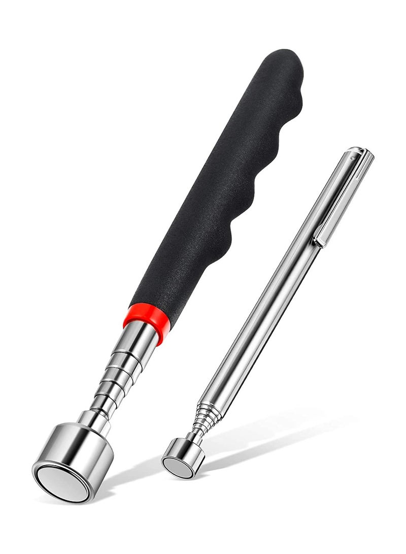 Telescoping Magnetic Pickup Tools, Include 20 lb Magnetic Tool and 3 lb Telescoping Magnet Stick Gadget for Hard to Reach Places, Suitable for Birthday, Father’s Day Gift(2 Pieces) - Image 1