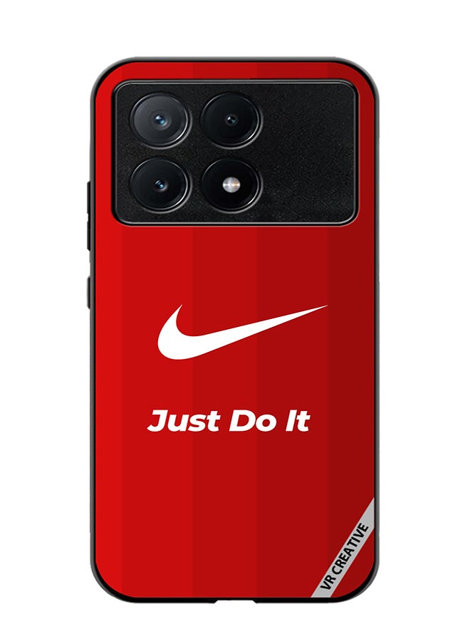 VR CREATIVE Protective Case Cover For Xiaomi Poco X6 Pro Nike Logo Red Design Multicolour - Image 1
