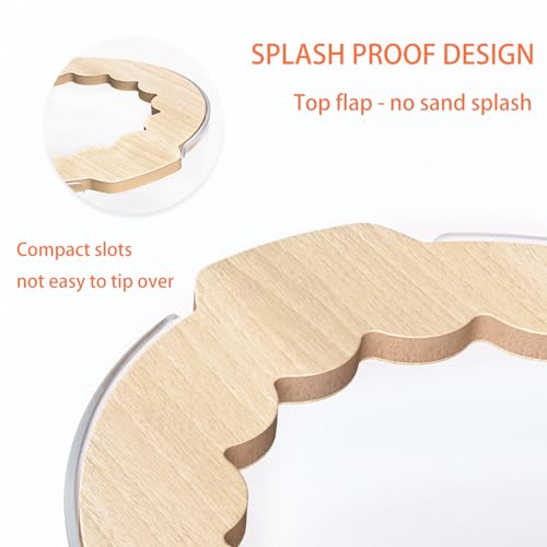Marchul Hamster Sand Bath Container, Hamster Sand Bath Box with Cleaning Scoop, Transparent Hamster Bathtub Bathroom Toilet, Easy to Clean, Hamster Litter Box for Dwarf Hamster, Syrian Hamster, Gerbil - Image 5