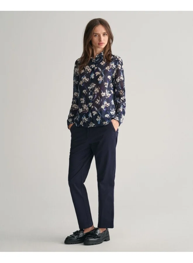 GANT Gant Regular Fit Floral Print Cotton Silk Shirt