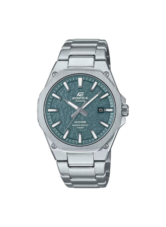 CASIO Edifice Slim EFR-S108DE-3A Analog Green Dial 39.9mm Stainless Steel Men's Watch